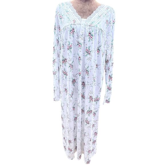 Adonna Other - NWT Adonna Nightgown Cotton Pink Floral Cottagecore Prairie Lace